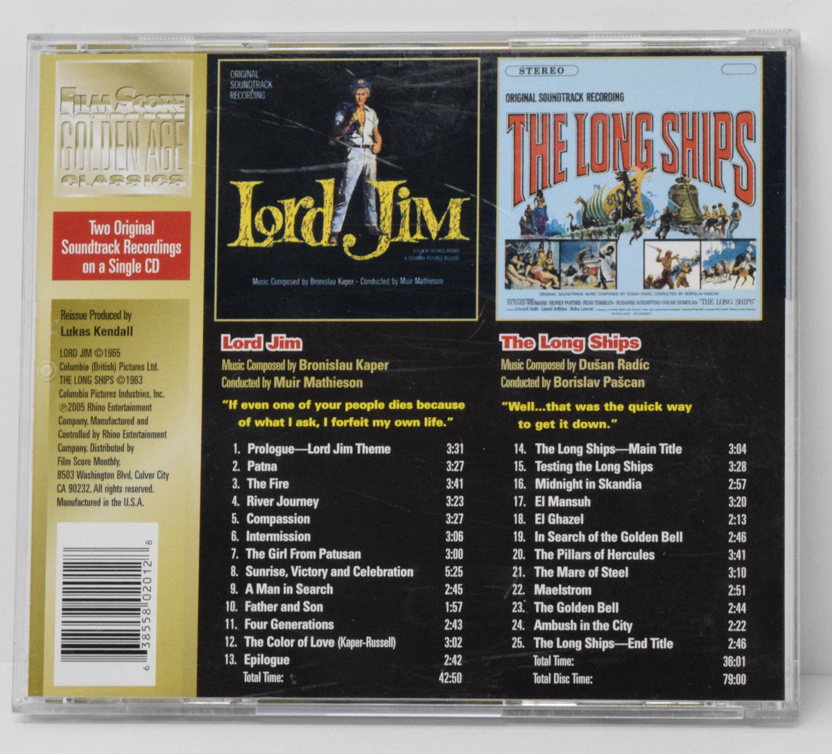 Lord Jim Soundtrack CD Bronislau Kaper FSM Golden Age