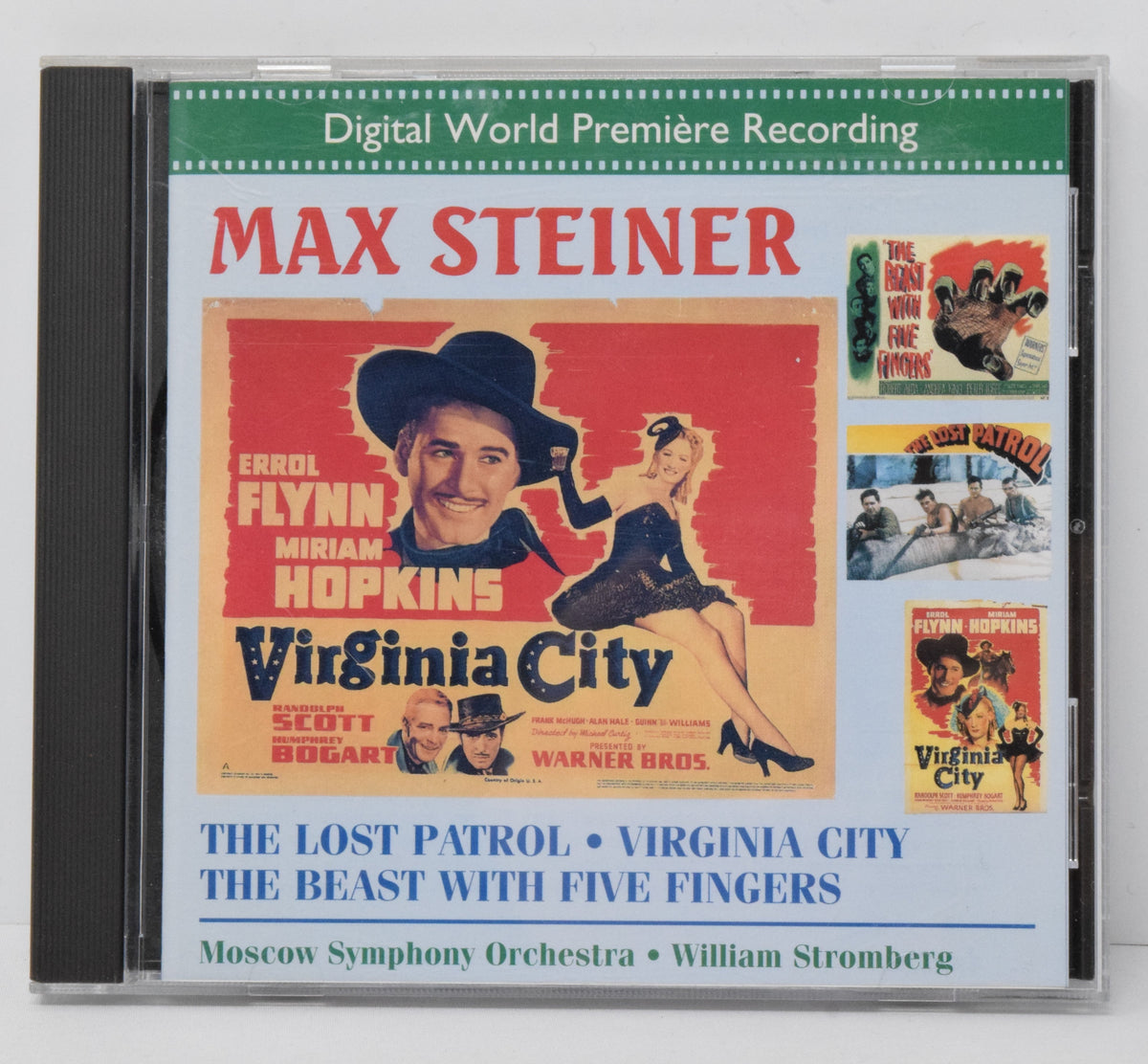 Max Steiner The Lost Patrol Virginia City Soundtrack CD William Stromberg