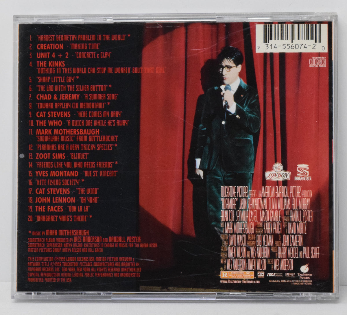 Rushmore Soundtrack CD Mark Mothersbaugh London