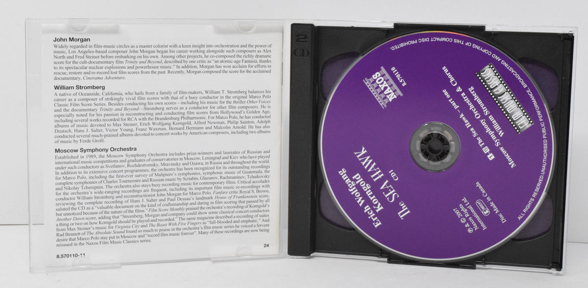 The Sea Hawk Deception Soundtrack CD William Stromberg FMC Naxos