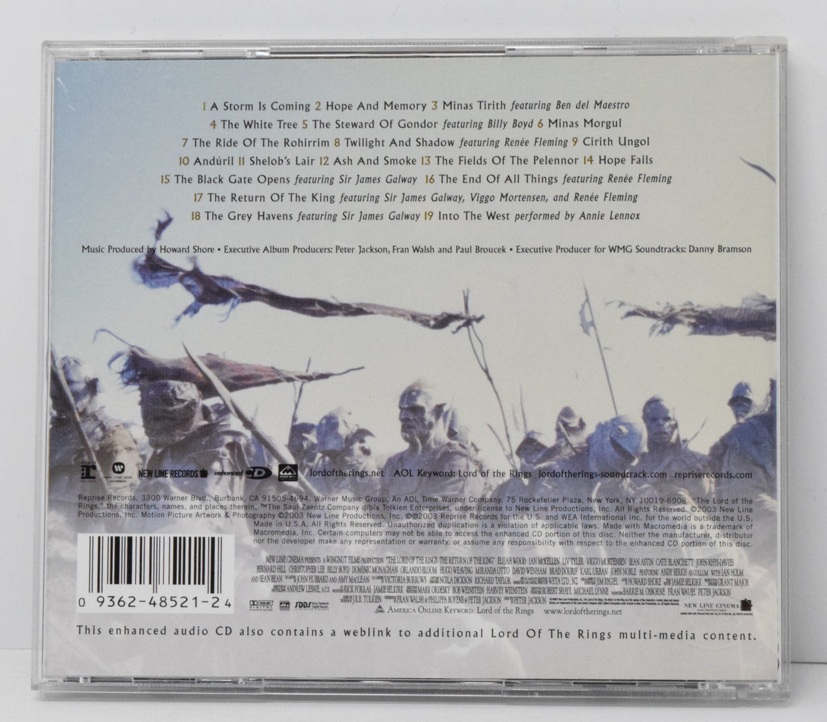 The Lord of the Rings The Return of the King Soundtrack CD Howard Shore Warner