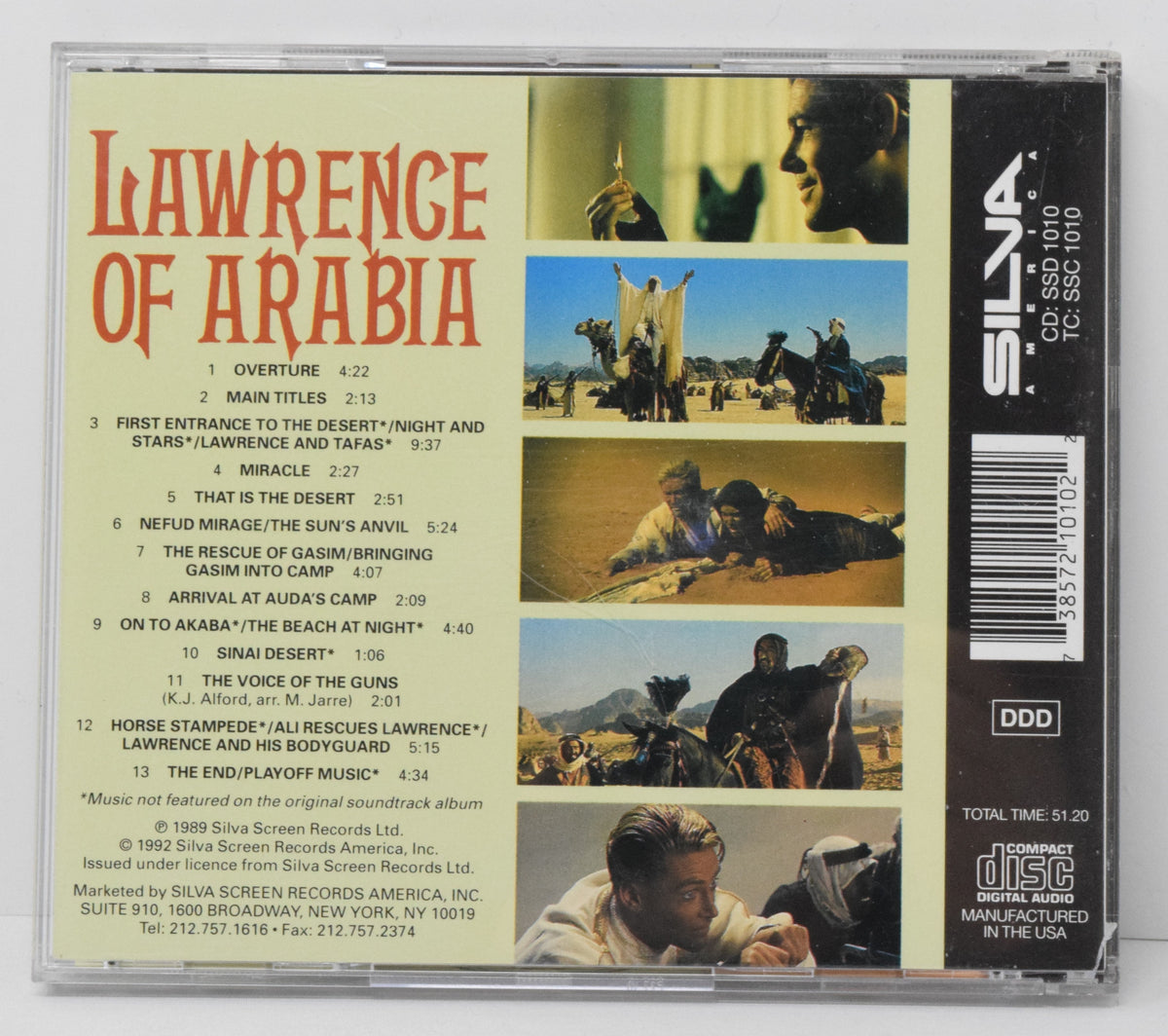 Lawrence Of Arabia Soundtrack CD Maurice Jarre Silva