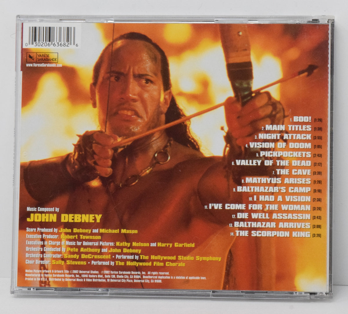 The Scorpion King Soundtrack CD John Debney Varese