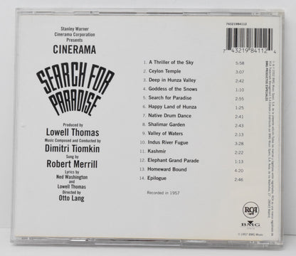 Search For Paradise Soundtrack CD Dimitri Tiomkin RCA