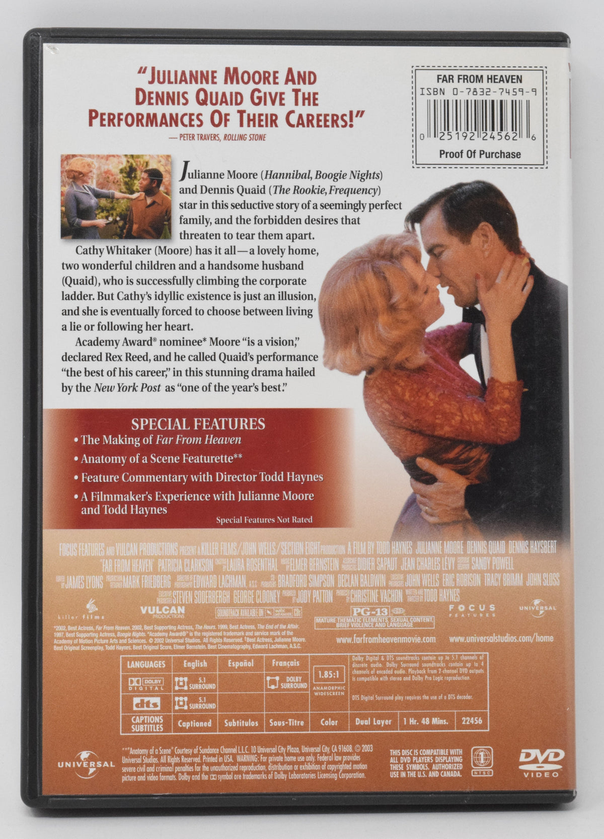 Far From Heaven DVD