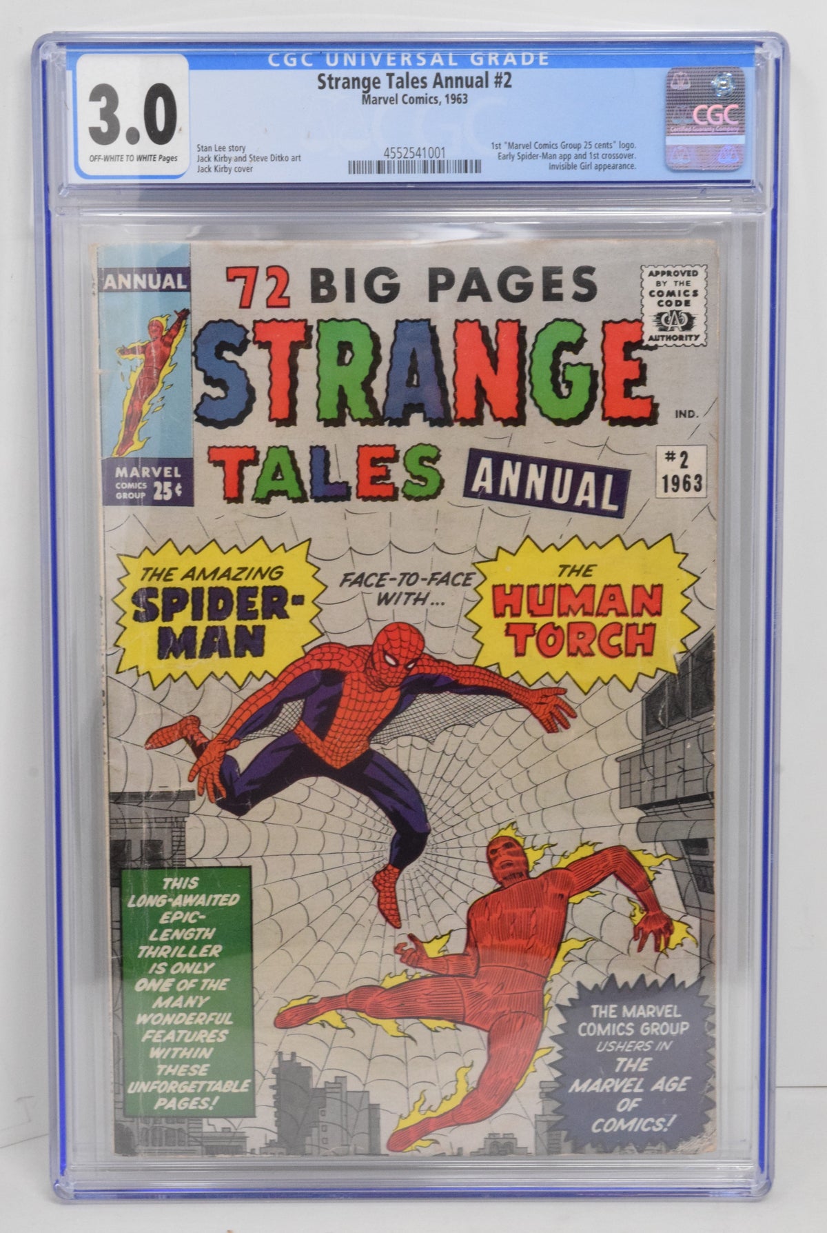 Strange Tales Annual 2 Marvel 1963 CGC 3.0 Spider-Man Fantastic Four