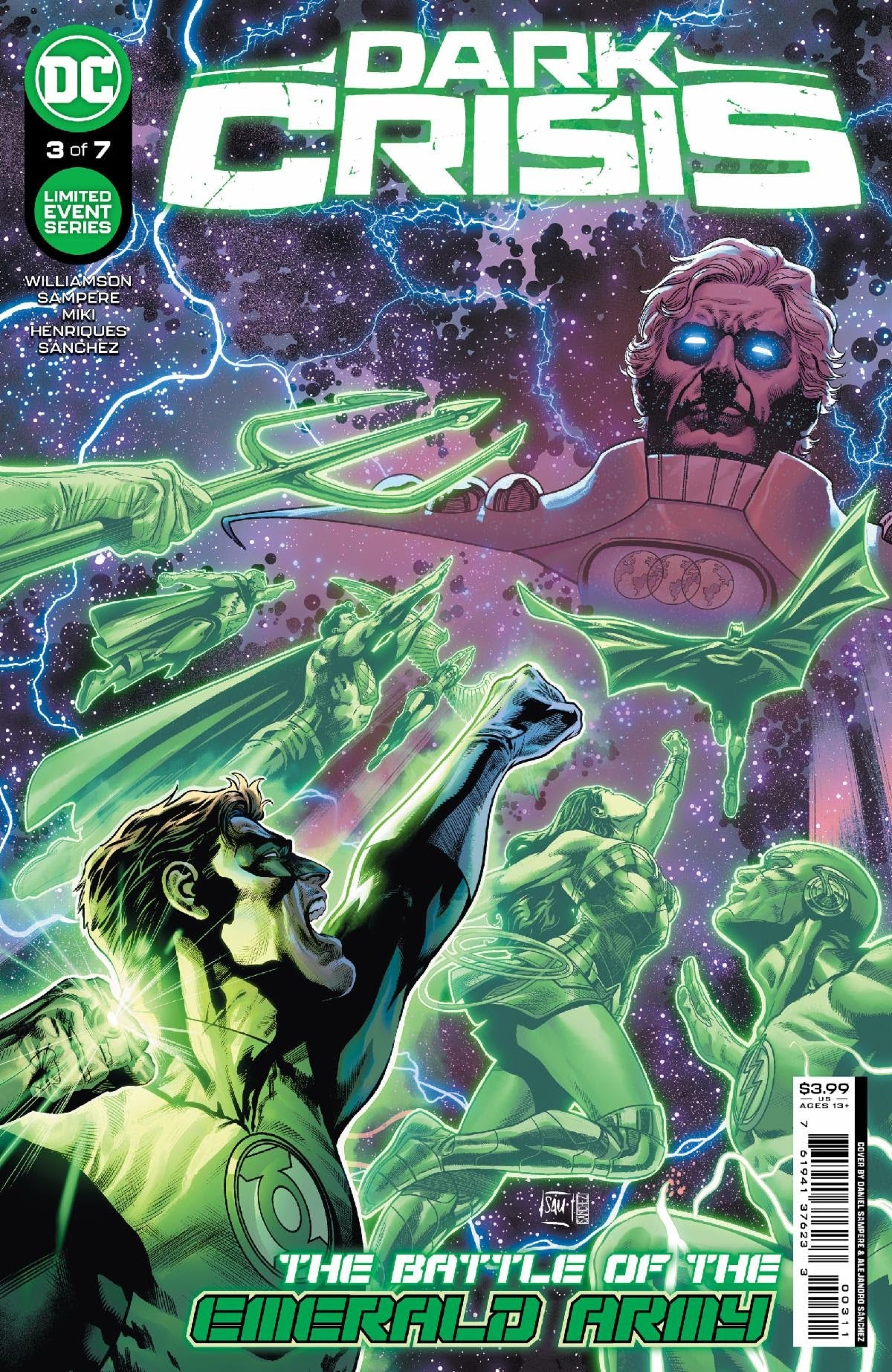 Dark Crisis #3 (Of 7) A Daniel Sampere Joshua Williamson (08/02/2022) Dc