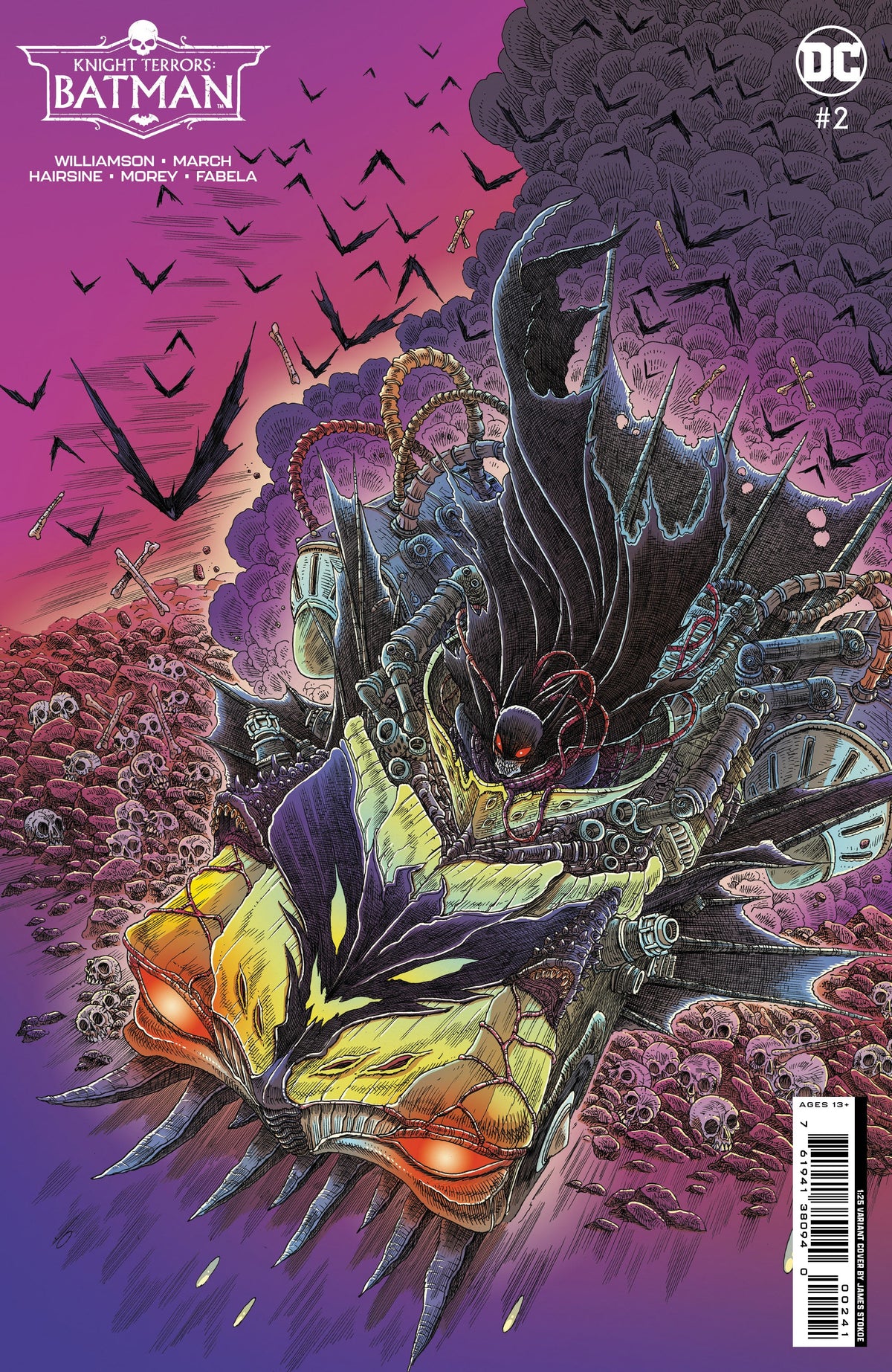 Knight Terrors Batman #2 (Of 2) D 1:25 James Stokoe Card Stock Variant (08/01/2023) Dc