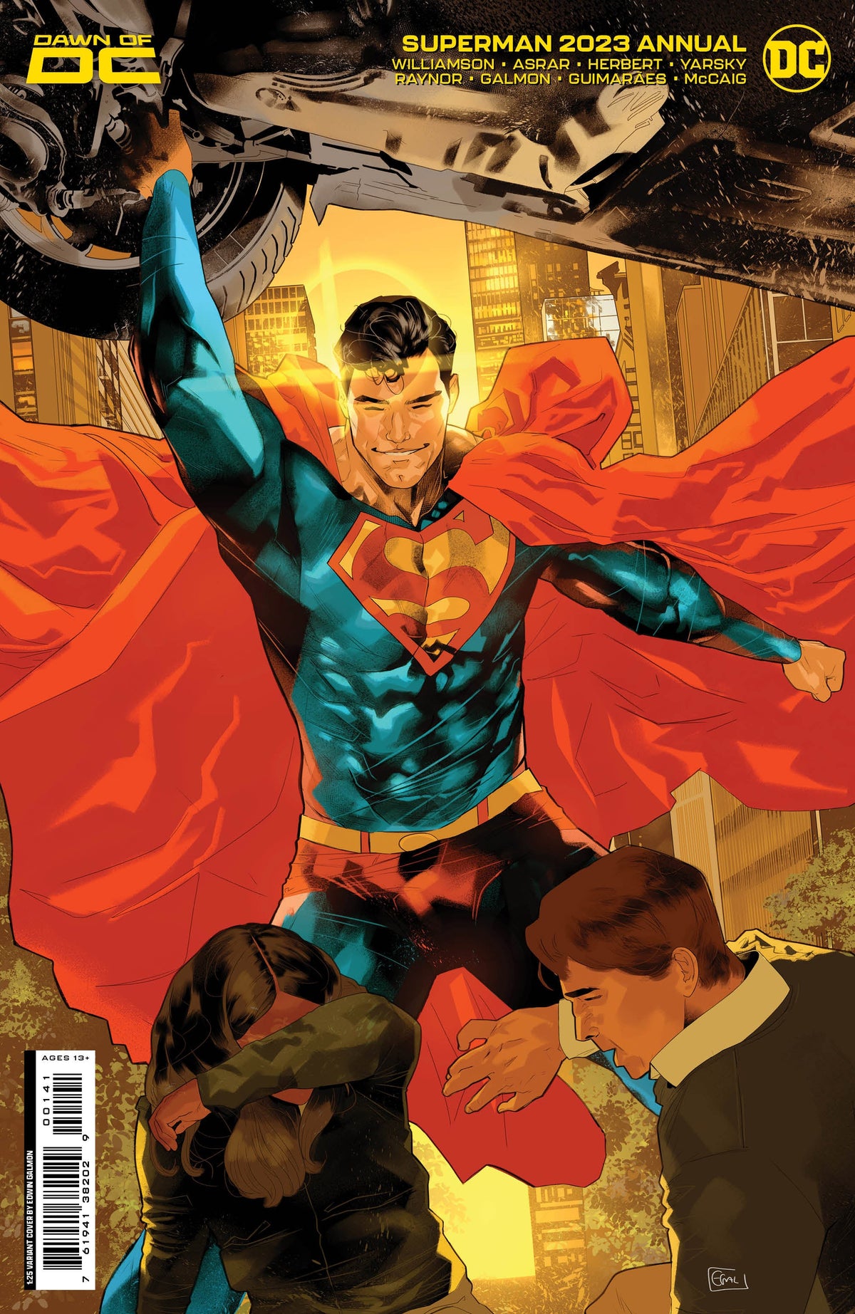 Superman 2023 Annual #1 (One Shot) D 1:25 Edwin Galmon Card Stock Variant (08/08/2023) Dc