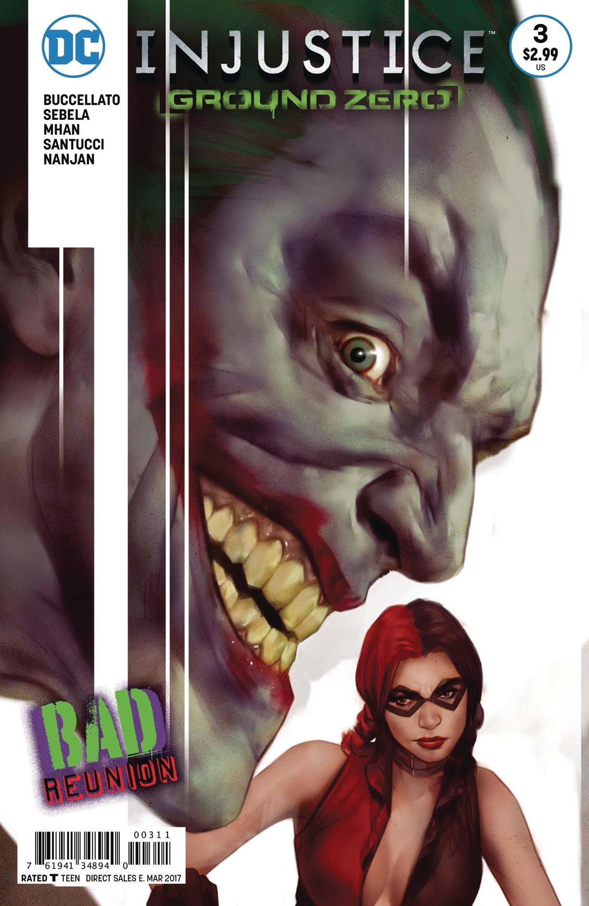 Injustice Ground Zero #3 DC 2017 NM Ben Oliver Harley Quinn Joker