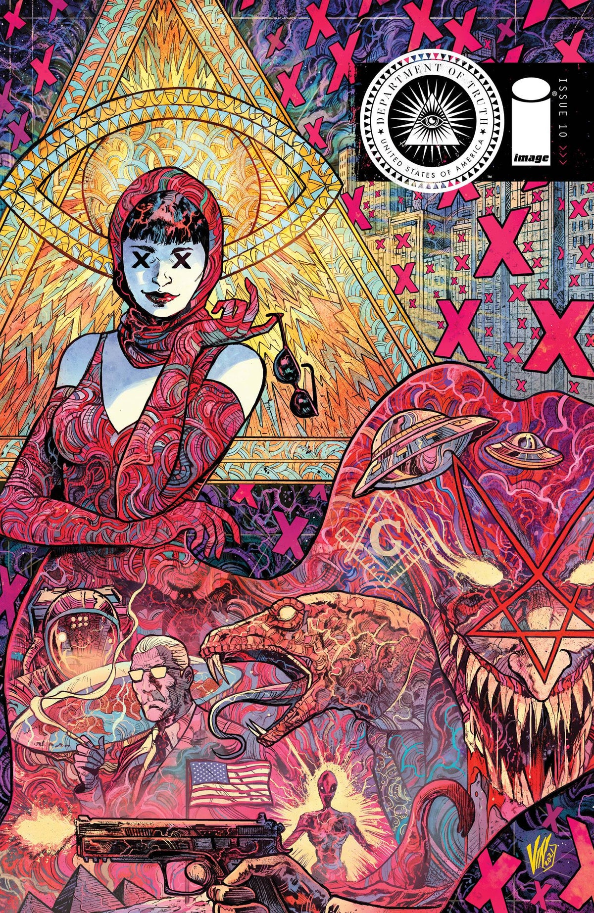 Department Of Truth #10 B Vincenzo Riccardi Variant (Mr) (06/30/2021) Image