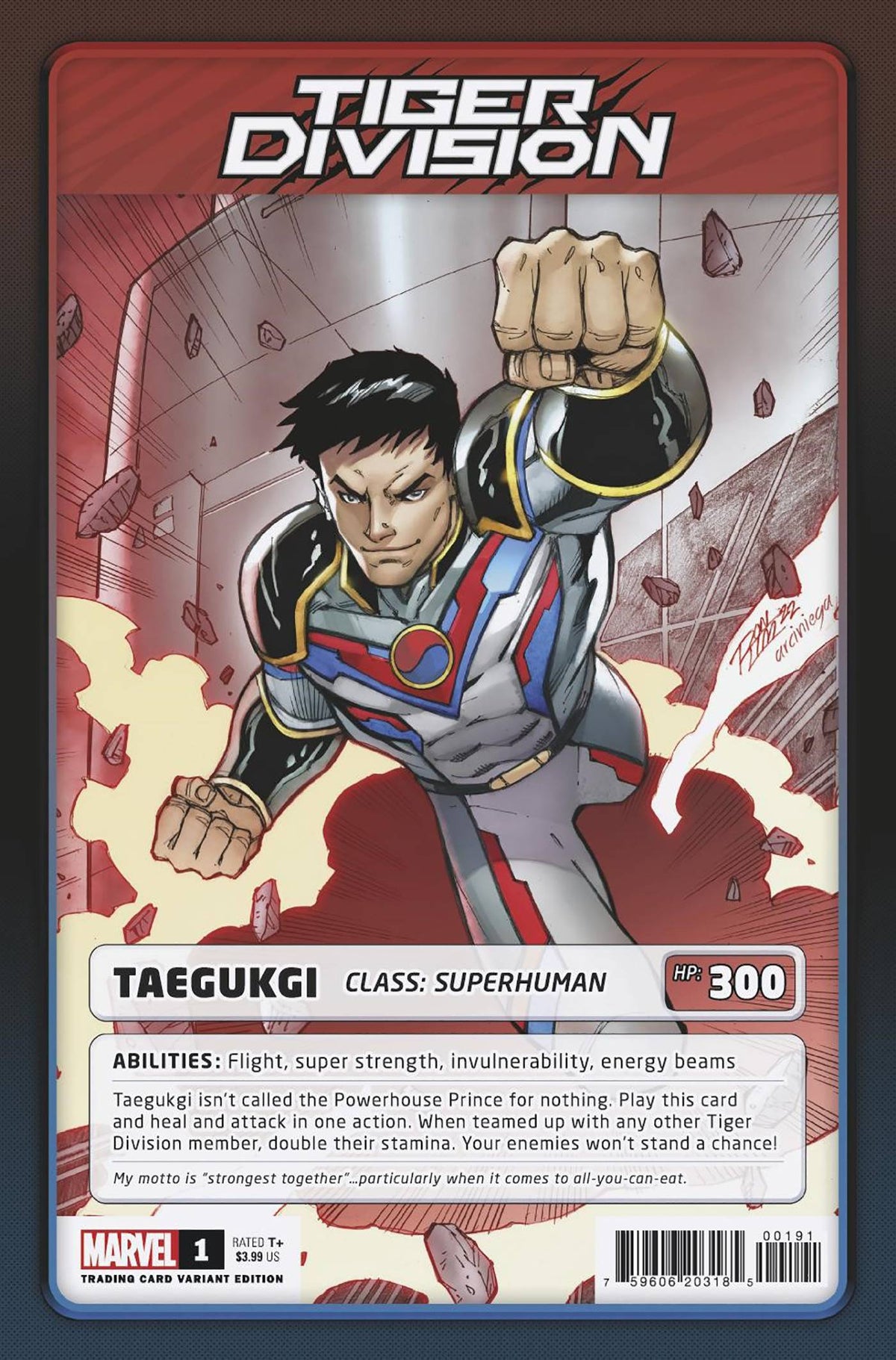 Tiger Division #1 F Ron Lim Trading Card Variant (11/02/2022) Marvel