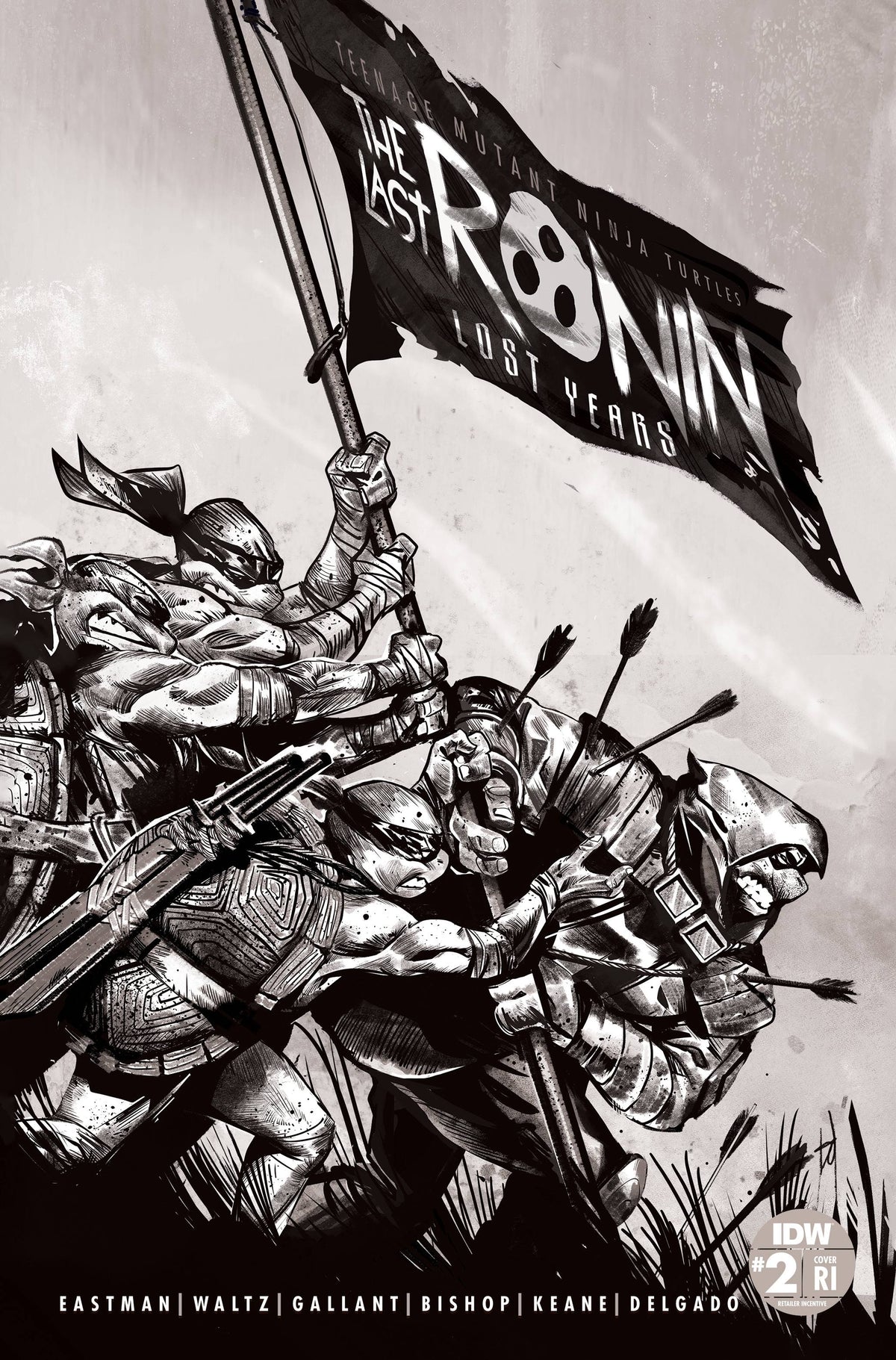 Teenage Mutant Ninja Turtles Tmnt Last Ronin Lost Years #2 D 1:50 Mike Del Mundo Variant (03/15/2023) Idw