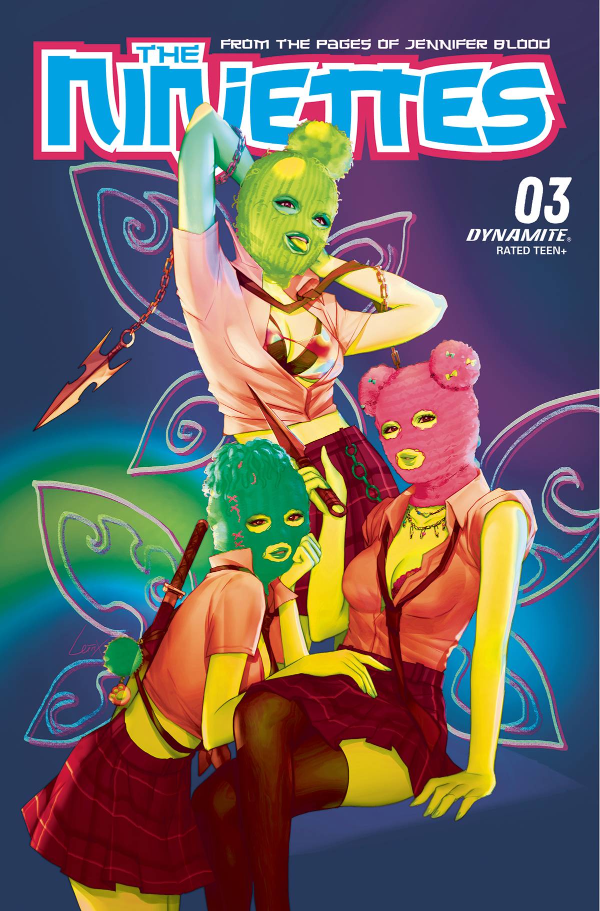 Ninjettes #3 I FOC Leirix Li Ultraviolet Variant (11/16/2022) Dynamite