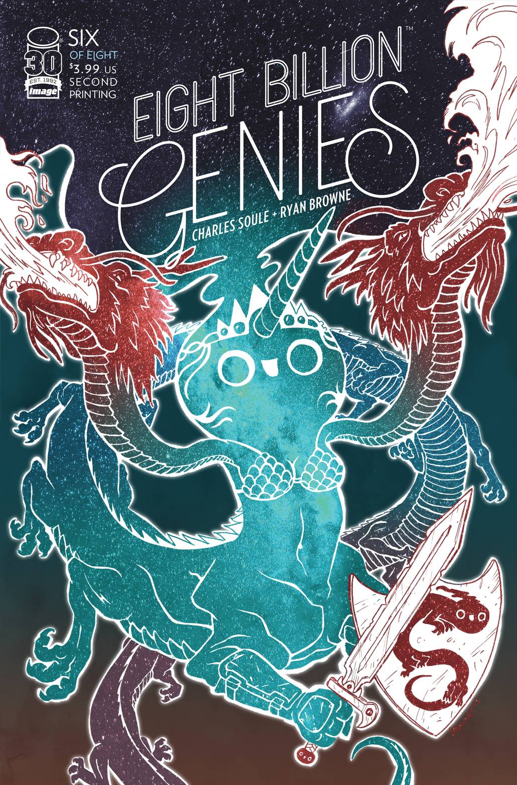 Eight Billion Genies #6 (Of 8) 2Nd Print Ryan Browne Variant (02/01/2023) Image