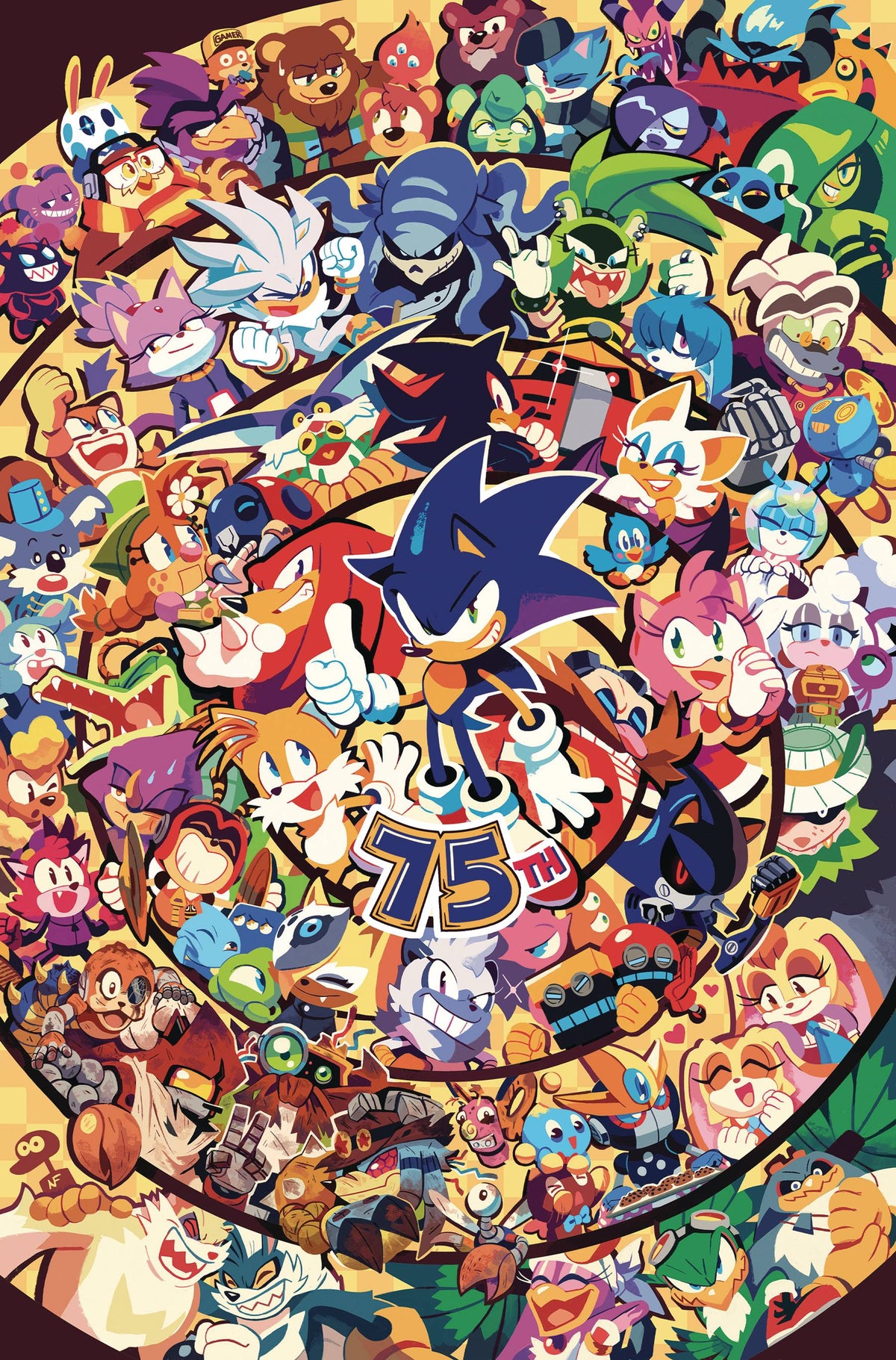 Sonic The Hedgehog #75 D 1:10 Nathalie Fourdraine Virgin Variant (12/18/2024) Idw