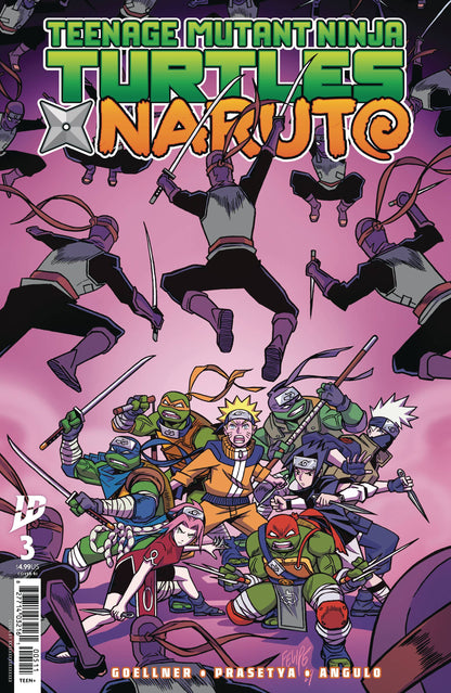 Teenage Mutant Ninja Turtles X Naruto #3 A1 Cover Set Of 8 1:25 1:50 1:75 1:100 (03/26/2025) Idw