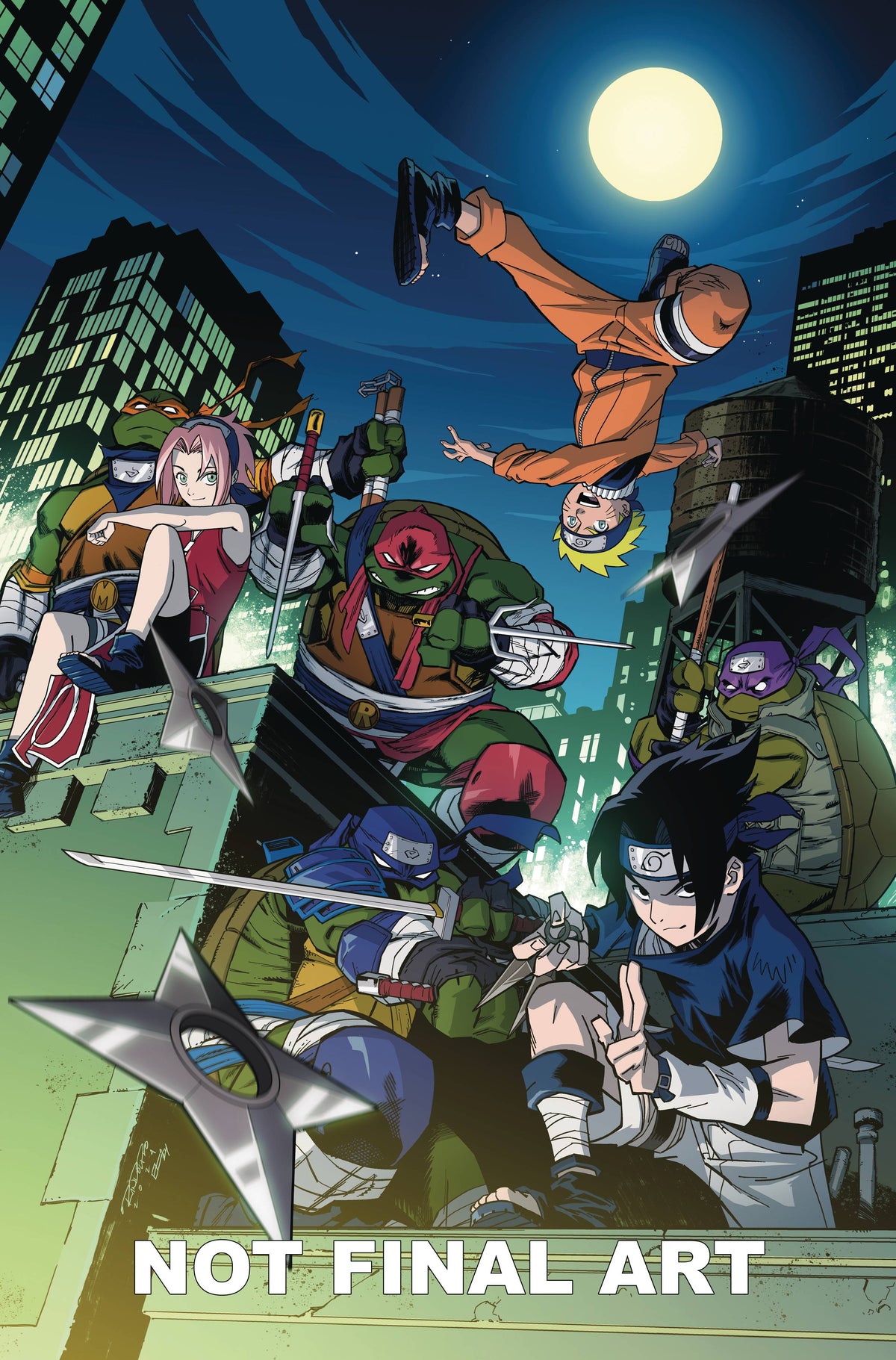 Teenage Mutant Ninja Turtles X Naruto #3 A1 Cover Set Of 8 1:25 1:50 1:75 1:100 (03/26/2025) Idw