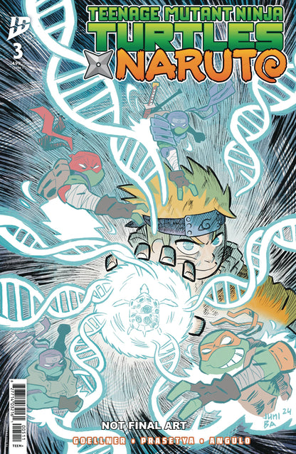 Teenage Mutant Ninja Turtles X Naruto #3 A1 Cover Set Of 8 1:25 1:50 1:75 1:100 (03/26/2025) Idw