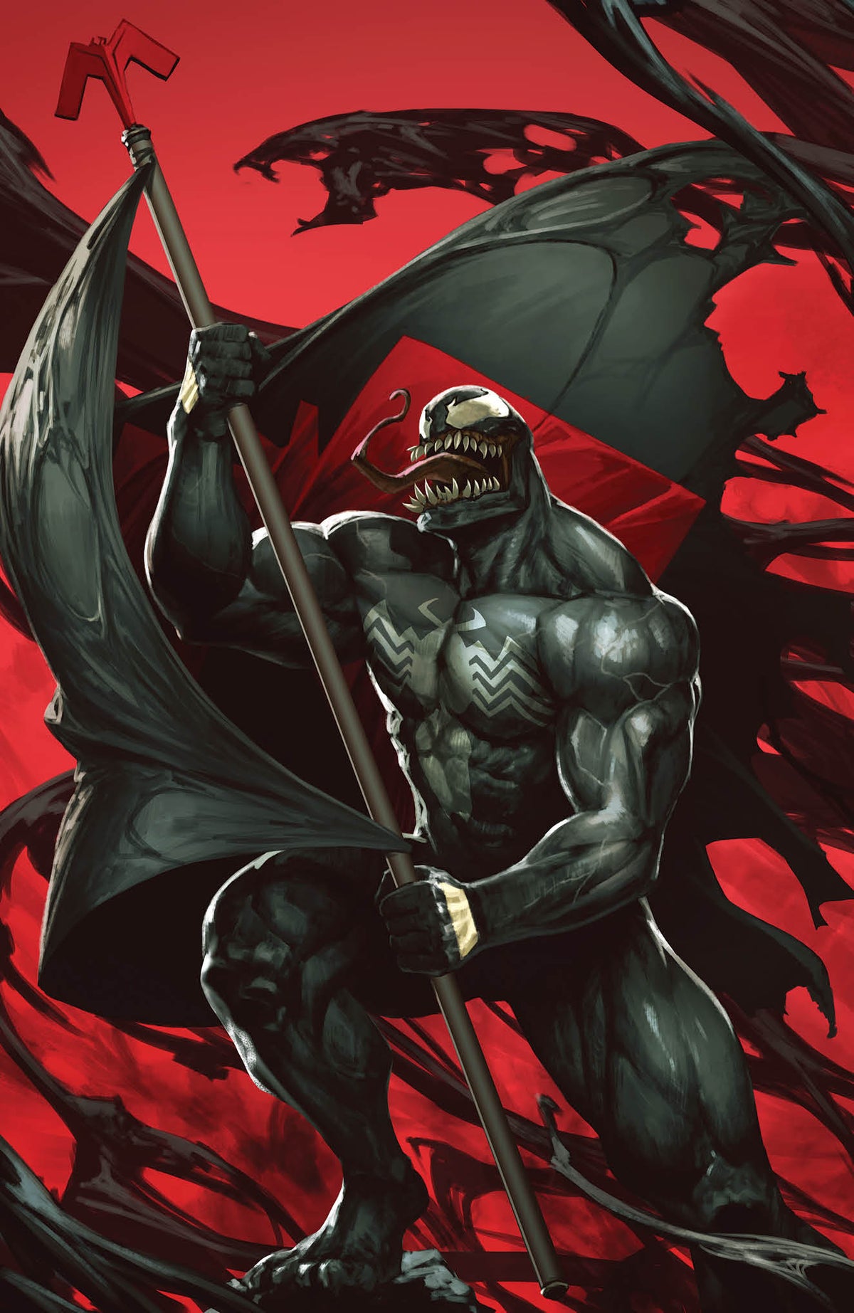 Venom #31 Skan Srisuwan Flag Variant Knull King In Black KIB (12/09/2020) Marvel