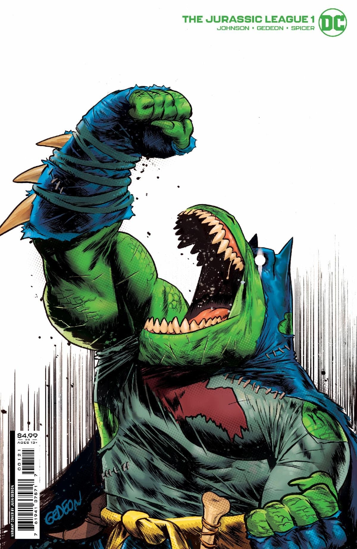 Jurassic League #1 B Juan Gedeon Variant (05/10/2022) Dc