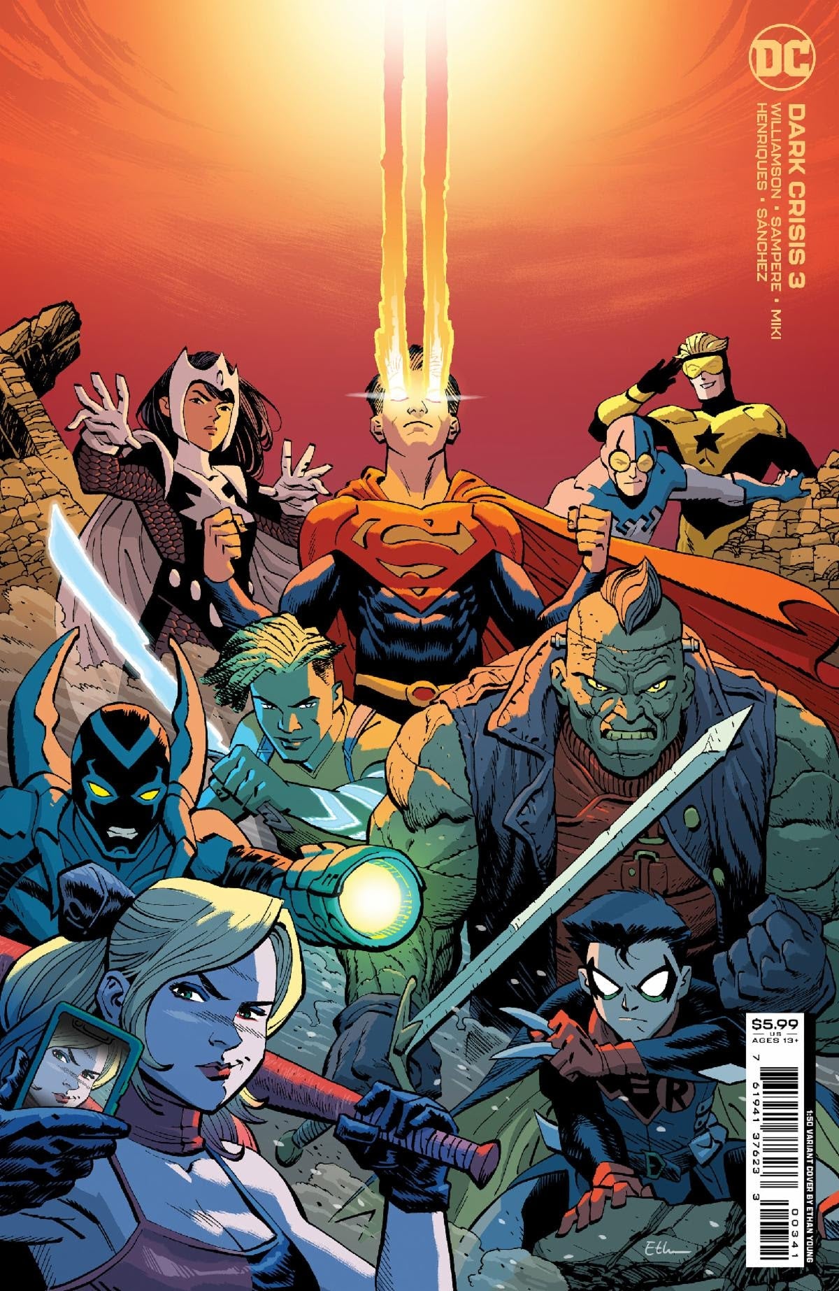 Dark Crisis #3 (Of 7) E 1:50 Ethan Young Card Stock Variant (08/02/2022) Dc