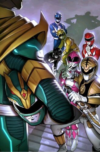 MIGHTY MORPHIN #4 BOOM 2021 ANDRES LABRADA VIRGIN Green Power Ranger VARIANT