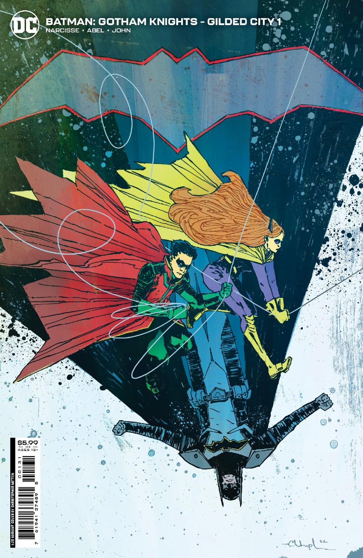 Batman Gotham Knights Gilded City #1 (Of 6) D 1:25 Christopher Mitten Card Stock Variant (10/25/2022) Dc